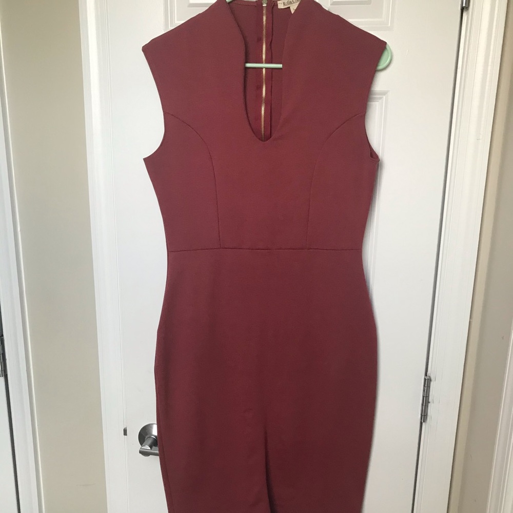 Burgundy Dress